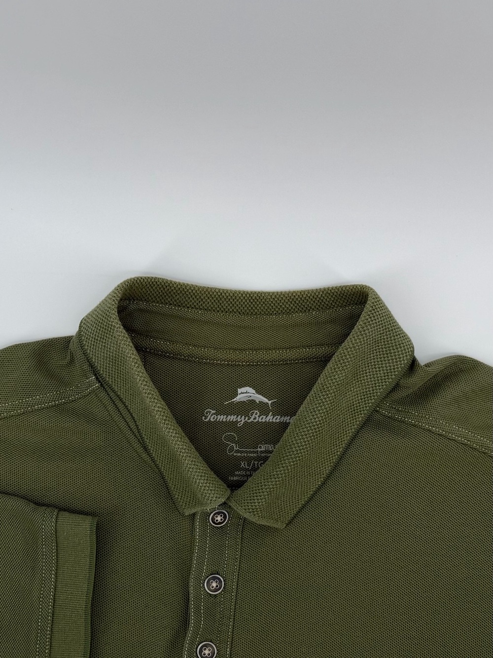 Tommy Bahama Men’s XL/TG Olive Green Polo Shirt